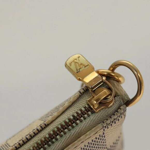 LOUIS VUITTON Damier Azur Mini Pochette Accessoires Pouch N63005 Auth sw224 - Picture 8 of 16